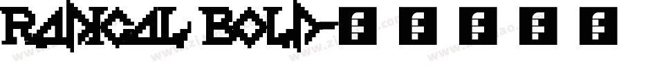 radical bold字体转换
